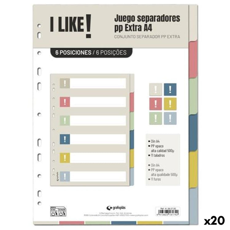 Separadores para archivadores