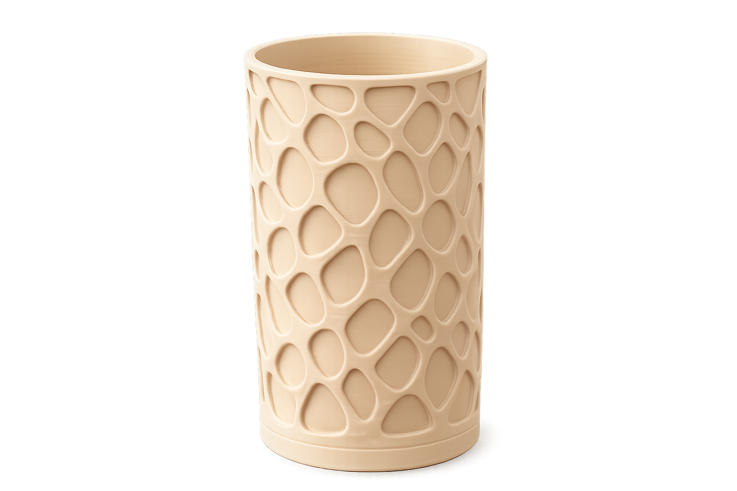 Jarrón Modern Organic Cylinder (Impresión 3D)