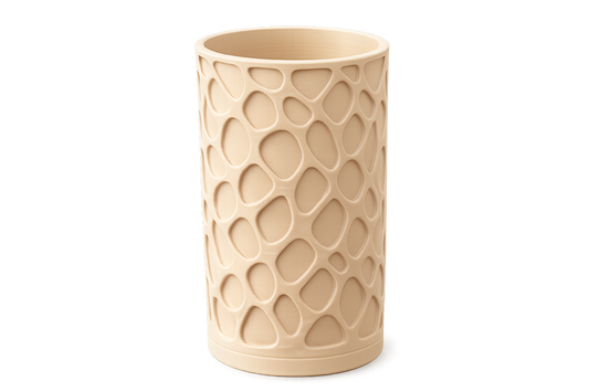 Jarrón Modern Organic Cylinder (Impresión 3D)