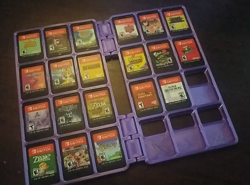 Estuche juegos (tarjeta) Nitendo Switch (Impresión 3D)