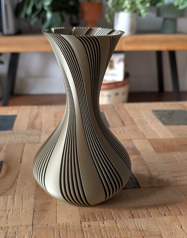Jarrón Decorativo Spiral Vase (Impresión 3D)