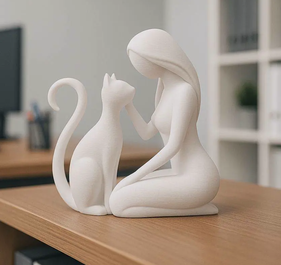 Figura amor incondicional Gato (Impresión 3D)