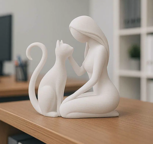 Figura amor incondicional Gato (Impresión 3D)