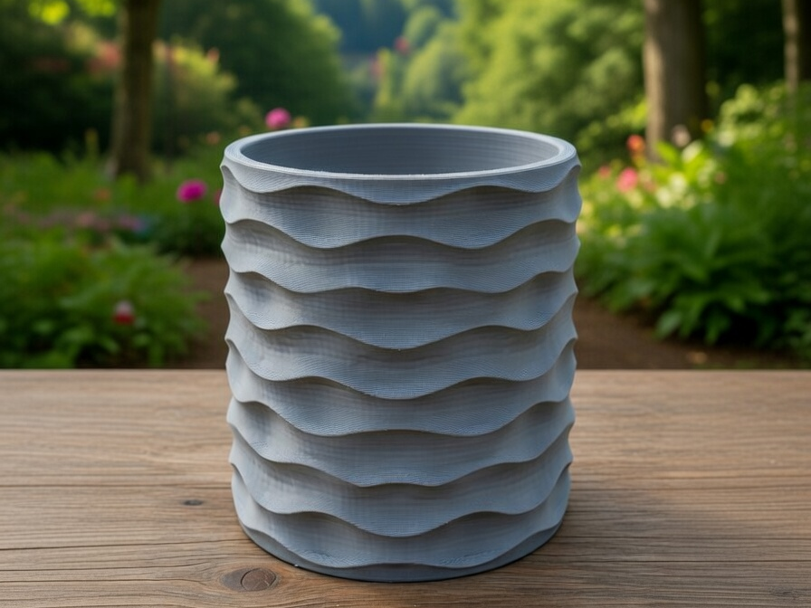 Jarrón Layered Wave (Impresión 3D)